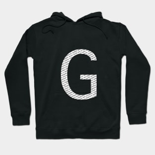 G Typographic monogram cutout Hoodie